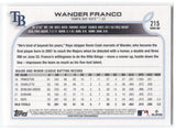 2022 Wander Franco Topps Series 1 ROOKIE RC #215 Tampa Bay Rays 44