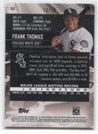 2021 Frank Thomas Topps Stadium Club Chrome PEARL WHITE REFRACTOR 20/30 #262 Chicago White Sox HOF