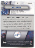 2019 Will Smith Bowman's Best REFRACTOR ROOKIE RC #41 Los Angeles Dodgers
