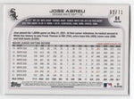 2022 Jose Abreu Topps Series 1 BLACK BORDER 62/71 #84 Chicago White Sox