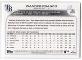 2022 Wander Franco Topps Series 1 ROOKIE RC #215 Tampa Bay Rays 27