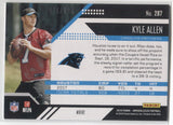 2018 Kyle Allen Panini Unparalleled WHIRL ROOKIE 051/100 RC #287 Carolina Panthers