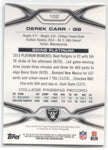 2014 Derek Carr Topps Platinum BLACK REFRACTOR ROOKIE RC #102 Oakland Raiders