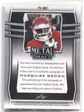 2019 Marquise Brown Leaf Metal Draft ROOKIE RC AUTO AUTOGRAPH #PV-MB1 Baltimore Ravens