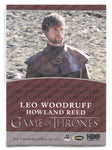 2022 Leo Woodruff as Howland Reed Rittenhouse Game of Thrones The Complete Series Volume 2 INSCRIPTION "LORD OF GREYWATER WATCH" AUTO AUTOGRAPH #NNO