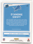 2020 D'Andre Swift Donruss Optic HOLO SILVER RATED ROOKIE RC #159 Detroit Lions
