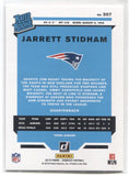 2019 Jarrett Stidham Donruss RATED ROOKIE PRESS PROOF RED RC #307 New England Patriots