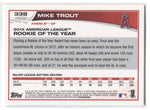 2013 Mike Trout Topps #338 Anaheim Angels 1