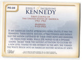 2008 Jacqueline Kennedy John F. Kennedy Topps Updates & Highlights FIRST COUPLES #FC-33 President