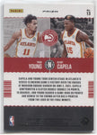 2020-21 Trae Young Clint Capela Panini Optic Contenders RED CRACKED ICE PICK N ROLL #13 Atlanta Hawks