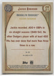 2021 Jackie Robinson Topps Gypsy Queen SHORT PRINT SP #301 Brooklyn Dodgers HOF