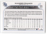 2022 Wander Franco Topps Series 1 ROOKIE RC #215 Tampa Bay Rays 33