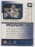 1999 Kurt Warner Leaf Rookies & Stars ROOKIE RC #288 St. Louis Rams HOF