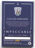 2020-21 Callum Robinson Panini Impeccable GOLD #85 West Bromwich Albion