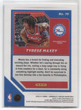 2020-21 Tyrese Maxey Panini Chronicles Threads BLUE ROOKIE 71/99 RC #76 Philadelphia 76ers