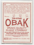 2011 Mike Trout Tristar Obak #88 Anaheim Angels 2