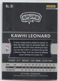 2015-16 Kawhi Leonard Panini Prizm FLASH San Antonio Spurs #81