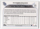 2022 Wander Franco Topps Series 1 ROOKIE RC #215 Tampa Bay Rays 39