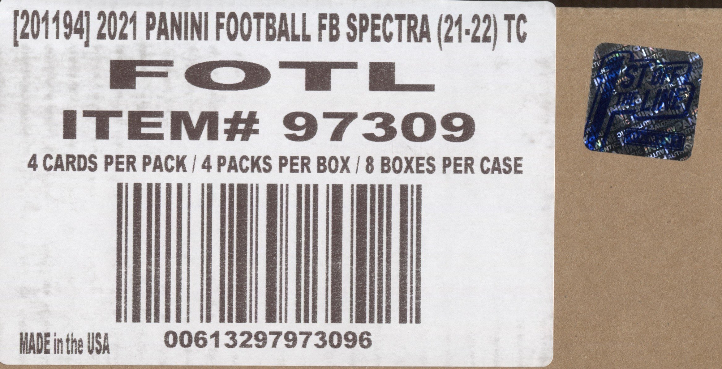 2021 Panini Spectra Football Hobby Box FOTL!!!