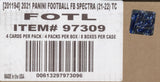 2021 Panini Spectra FOTL Football, 8 Box Case