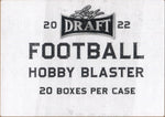 *LAST CASE* 2022 Leaf Draft Football Hobby, 20 Blaster Box Case
