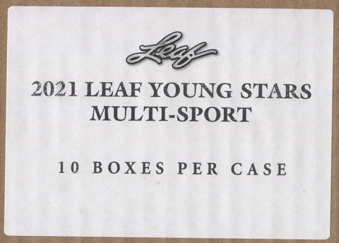 2021 Leaf Young Stars Multi-Sport, 10 Box Case