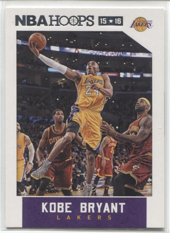 2015-16 Kobe Bryant Panini NBA Hoops #172 Los Angeles Lakers 3
