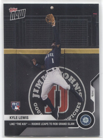2020 Kyle Lewis Topps NOW ROOKIE RC LIKE THE KID #264 Seattle Mariners 3