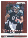 2013 Zach Ertz Panini Prizm RED PULSAR ROOKIE RC #300 Philadelphia Eagles