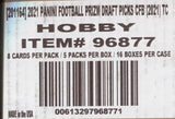 2021 Panini Prizm Draft Picks Hobby Football, 16 Box Case