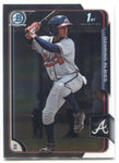 2015 Ozzie Albies Bowman Chrome PROSPECTS 1ST BOWMAN #BCP71 Atlanta Braves 7