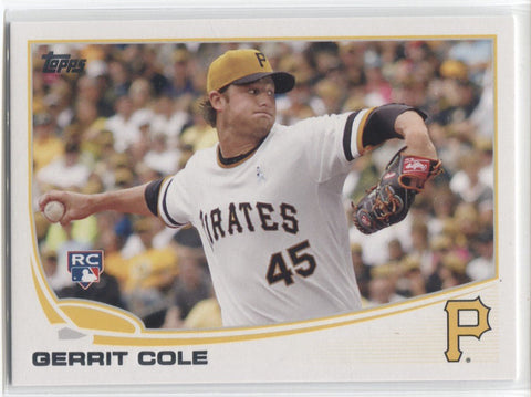 2013 Gerrit Cole Topps Update ROOKIE RC #US150A Pittsburgh Pirates 6
