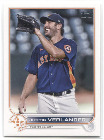 2022 Justin Verlander Topps Series 2 SP VARIATION #350 Houston Astros