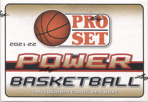 2021-22 Leaf Pro Set Power Basketball Hobby, Box