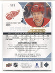 2018-19 Christoffer Ehn Upper Deck SP Authentic FUTURE WATCH ROOKIE AUTO AUTOGRAPH 178/99 RC #222 Detroit Red Wings