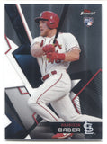 2018 Harrison Bader Topps Finest EXTENDED SP SHORT PRINT ROOKIE RC #107 St. Louis Cardinals