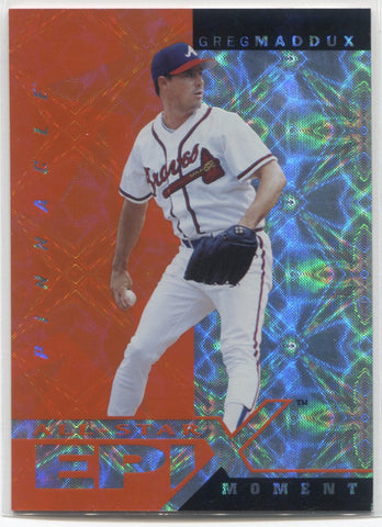 1998 Greg Maddux Pinnacle Plus ALL STAR EPIX ORANGE #E21 Atlanta Braves HOF