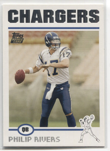2004 Philip Rivers Topps ROOKIE RC #375 San Diego Chargers 2