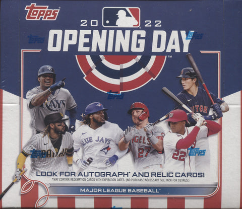 2022 Topps Opening Day Baseball, Box