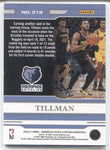 2020-21 Xavier Tillman Chronicles PLATES AND PATCHES RED ROOKIE 078/149 #318 Memphis Grizzlies