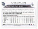 2022 Wander Franco Topps Series 1 ROOKIE RC #215 Tampa Bay Rays 47