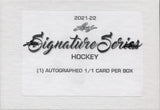 2021-22 Leaf Signature Series Hockey, 10 Box Case