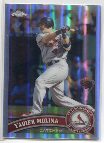 2011 Yadier Molina Topps Chrome REFRACTOR #32 St. Louis Cardinals 2
