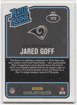 2016 Jared Goff Donruss Optic RATED ROOKIE RC Los Angeles Rams #172