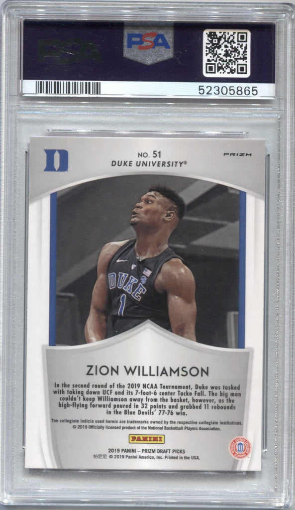 2019-20 Panini Prizm Draft Pink Pulsar Zion Williamson rc rookie