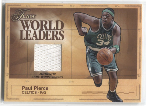 2003-04 Paul Pierce Flair WORLD LEADERS JERSEY RELIC #WL-PP Boston Celtics