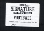 2022 Leaf Signature Series 1/1 Auto Football Hobby, Box