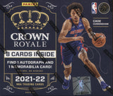 *LAST CASE* 2021-22 Panini Crown Royale Hobby Basketball, 16 Box Case