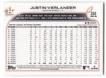 2022 Justin Verlander Topps Series 2 SP VARIATION #350 Houston Astros