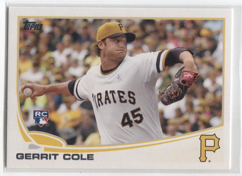 2013 Gerrit Cole Topps Update ROOKIE RC #US150A Pittsburgh Pirates 10